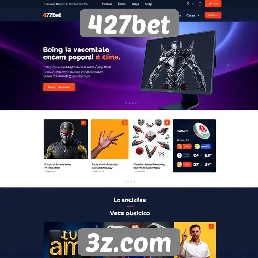 Análise da interface do usuário do site 427bet